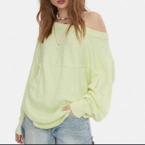 We the Free OG thermal pullover top glow party size M